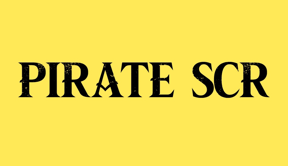 PIRATE SCROLL font big