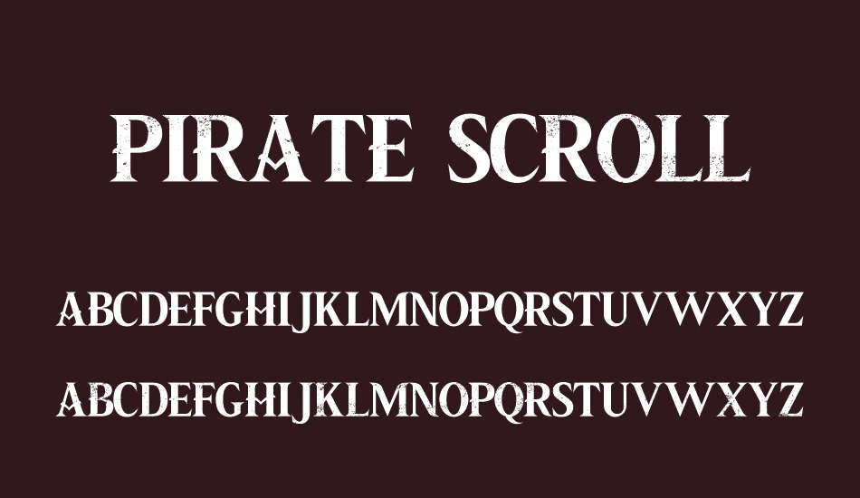 PIRATE SCROLL font
