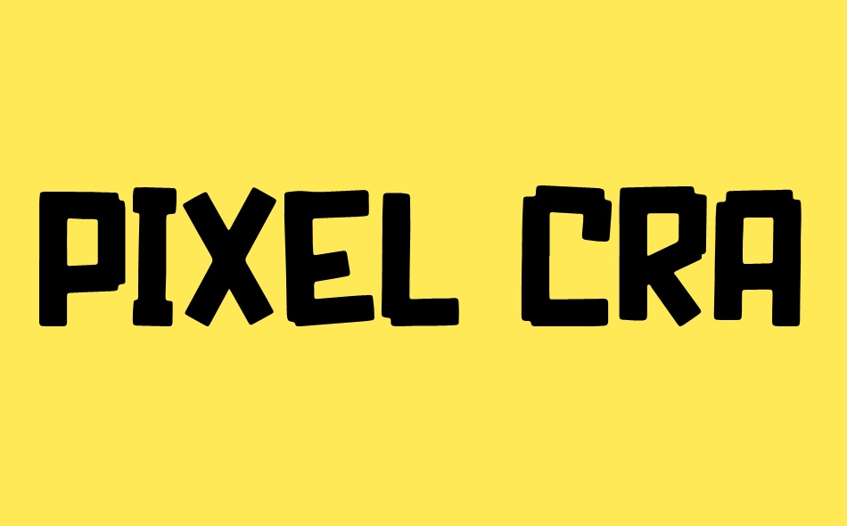 Pixel Craft font big