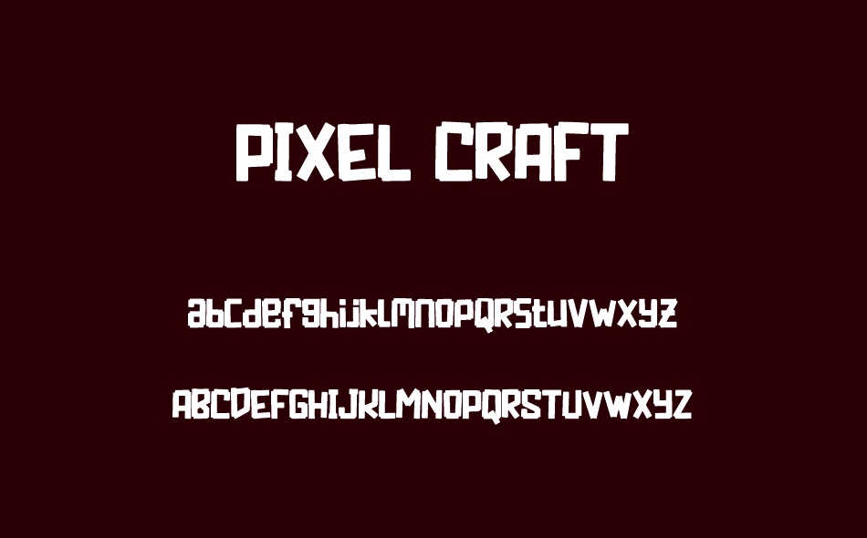 Pixel Craft font