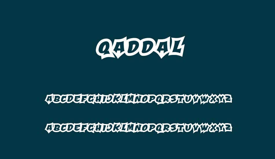 Qaddal Personal Use font