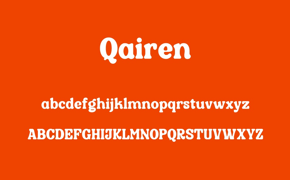 Qairen font