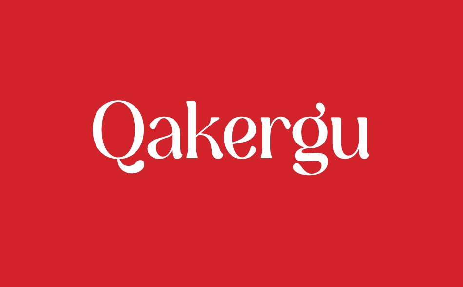 Qakergu font big