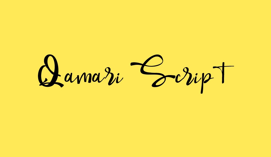 Qamari Script font big