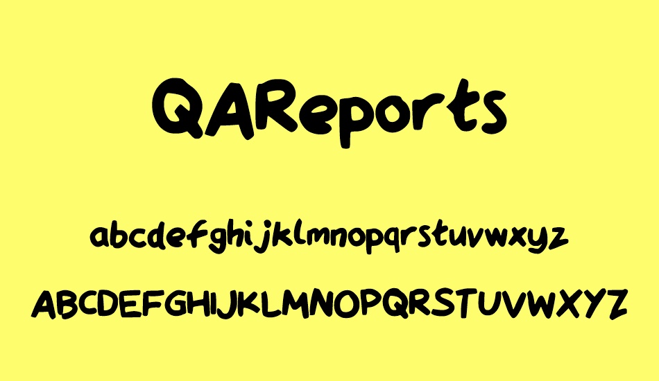 QAReports font