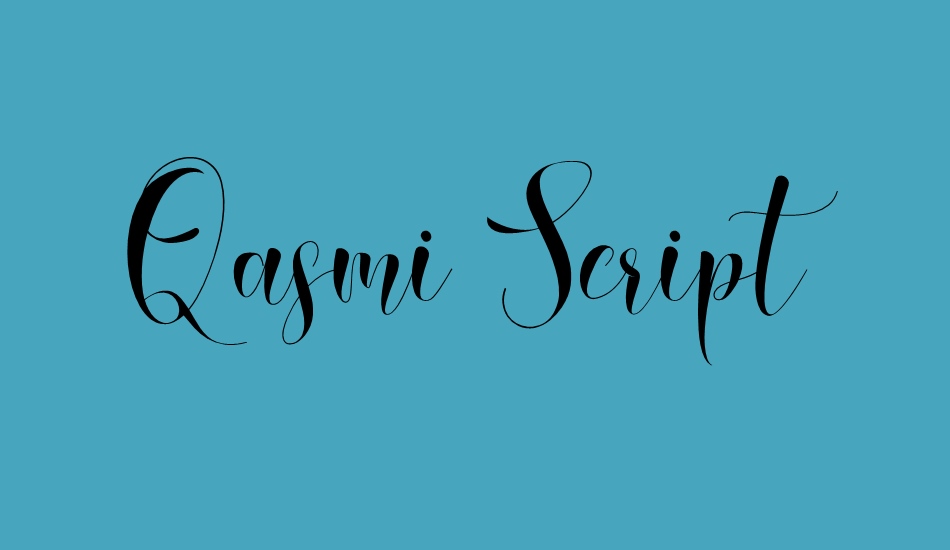 Qasmi Script font big