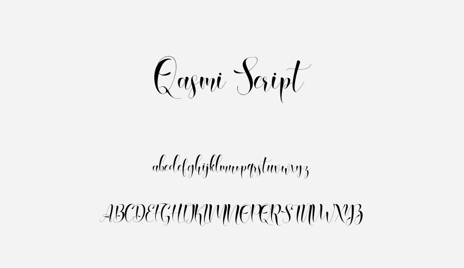 Qasmi Script font