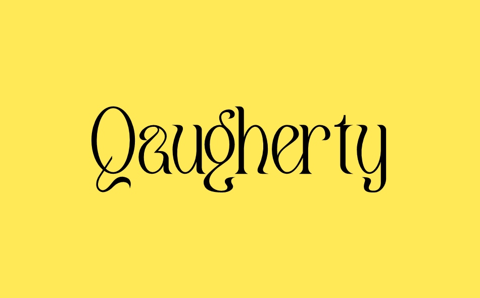 Qaugherty font big