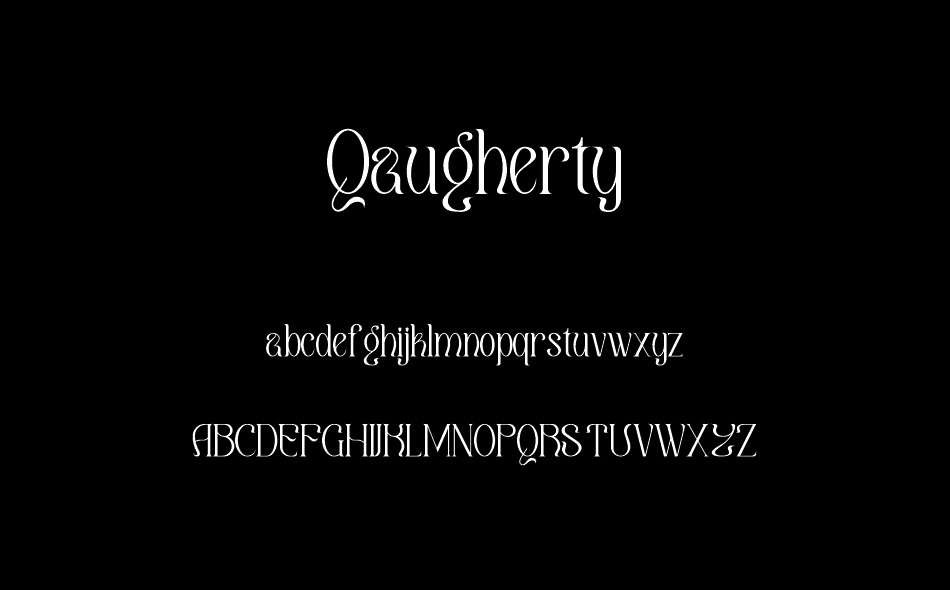 Qaugherty font