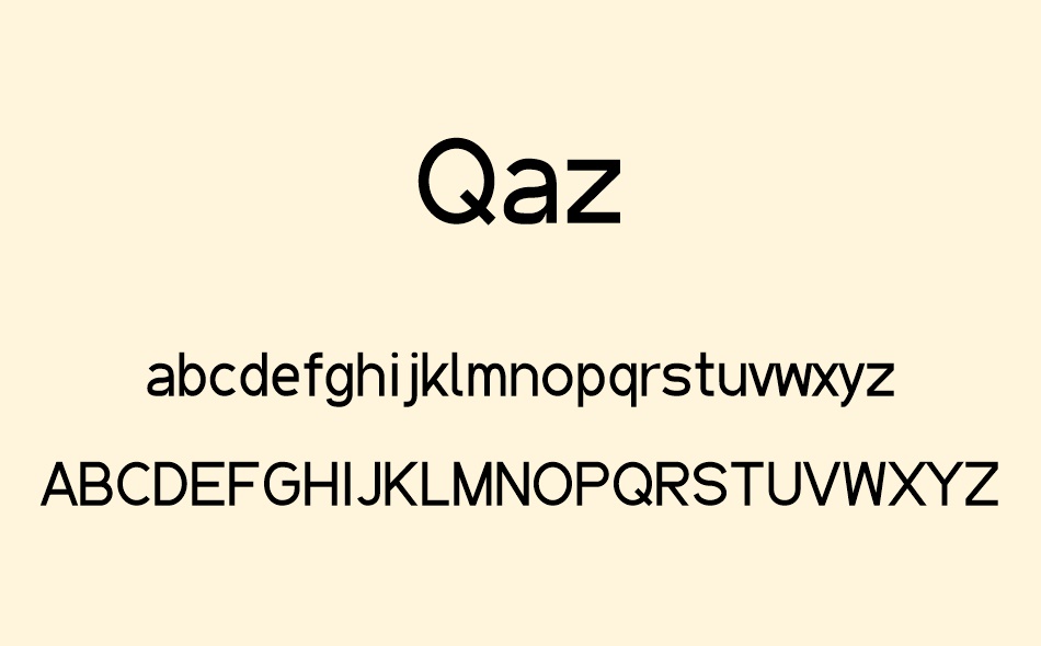 Qaz font