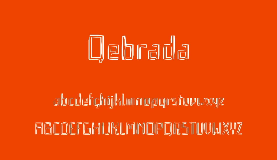 Qebrada font