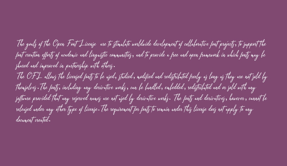 Qinyana Signature font 1