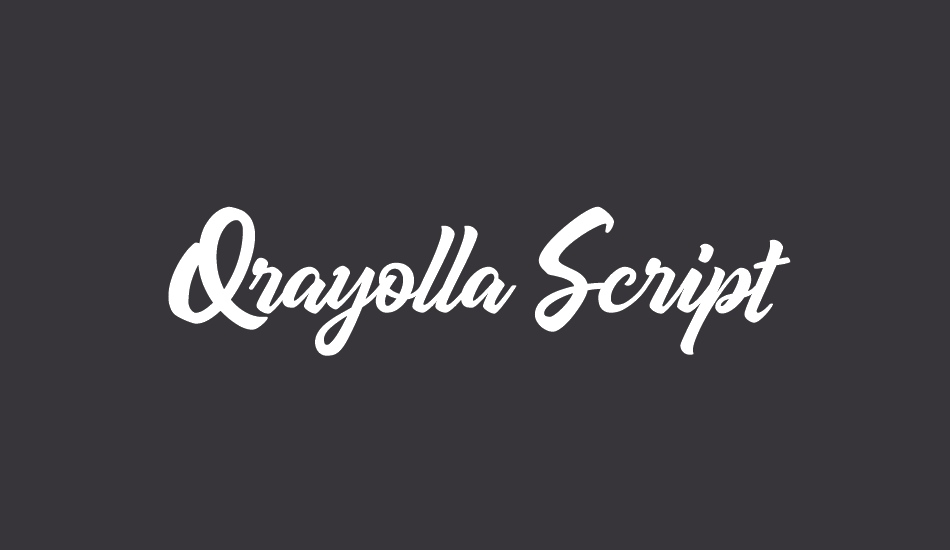 qrayolla-script font big