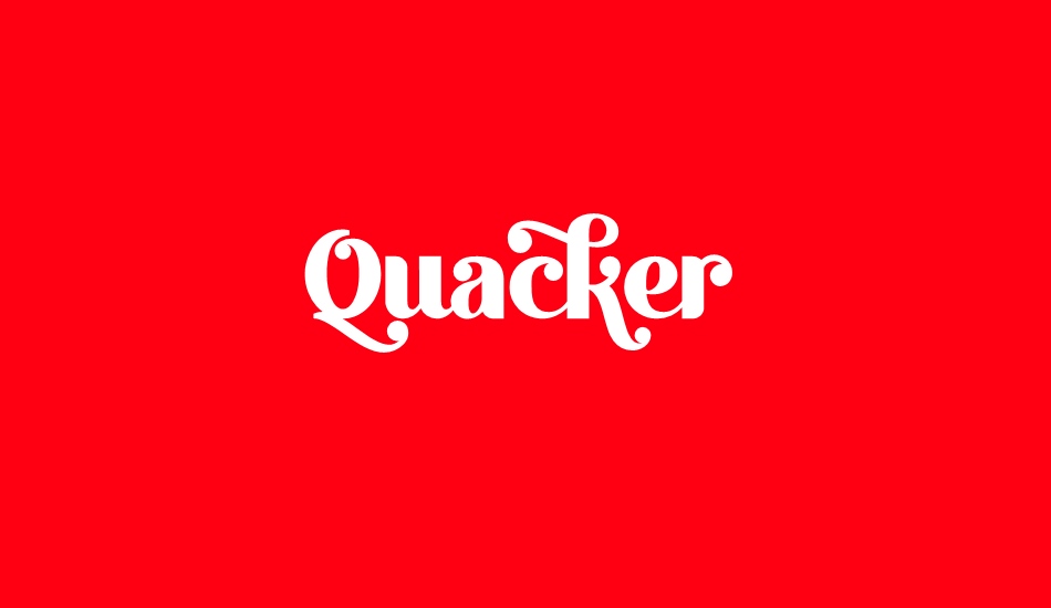 Quacker font big