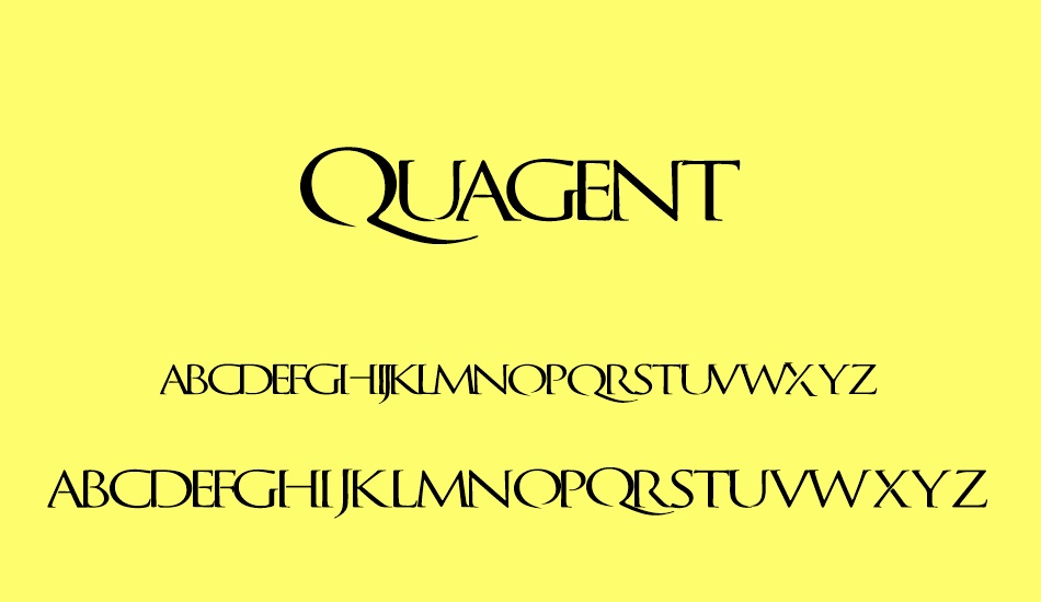 QuagentRegular font
