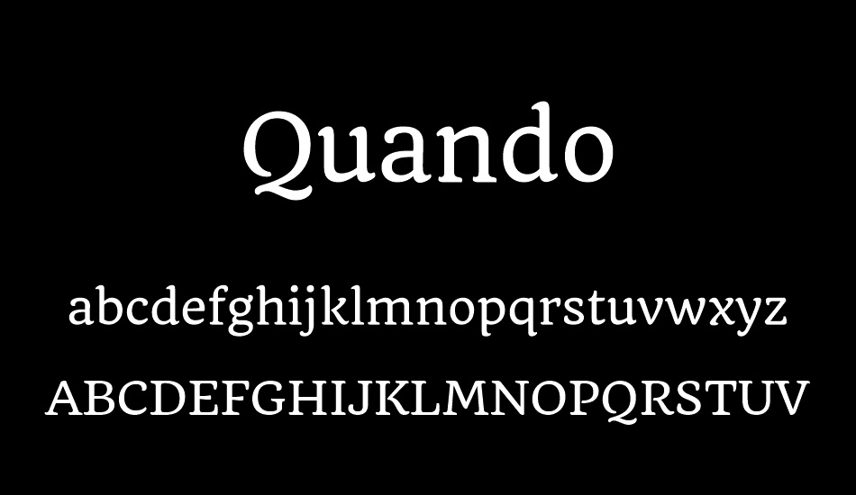 Quando font