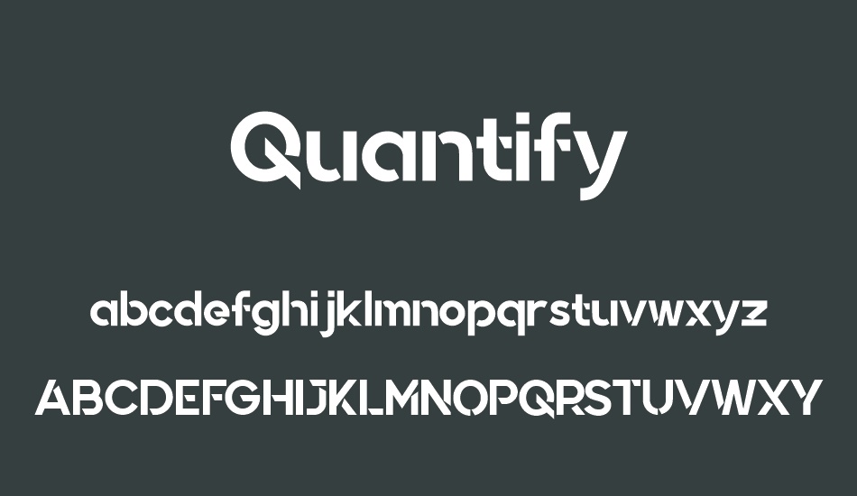 Quantify font