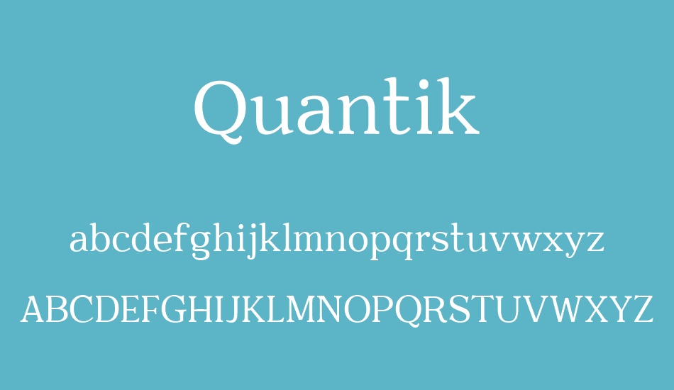 Quantik font