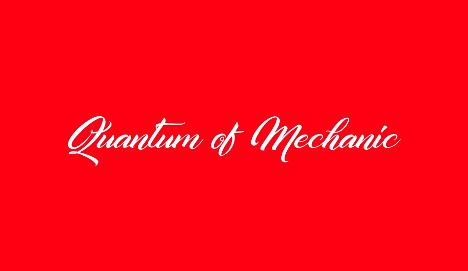 Quantum of Mechanic font big