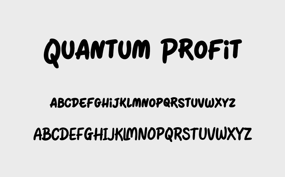 Quantum Profit font