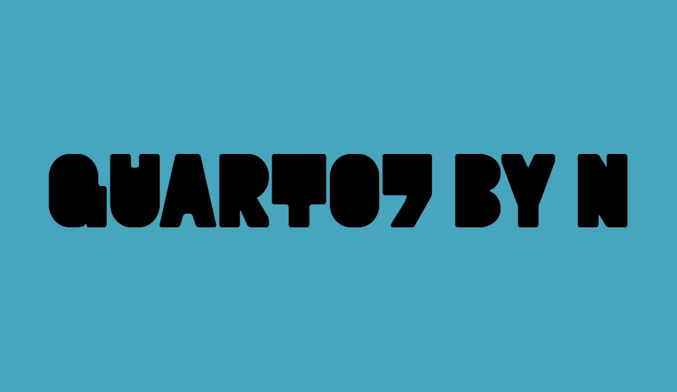 Quart07 by Norwegian Ink font big