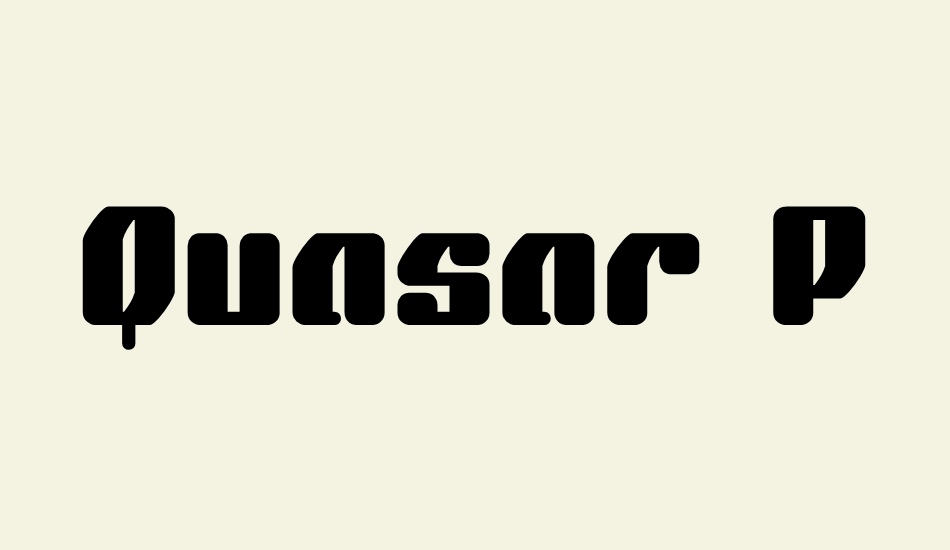 Quasar Pacer font big