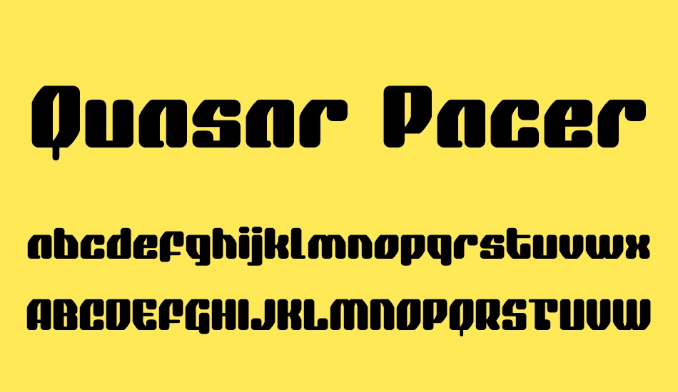 Quasar Pacer font
