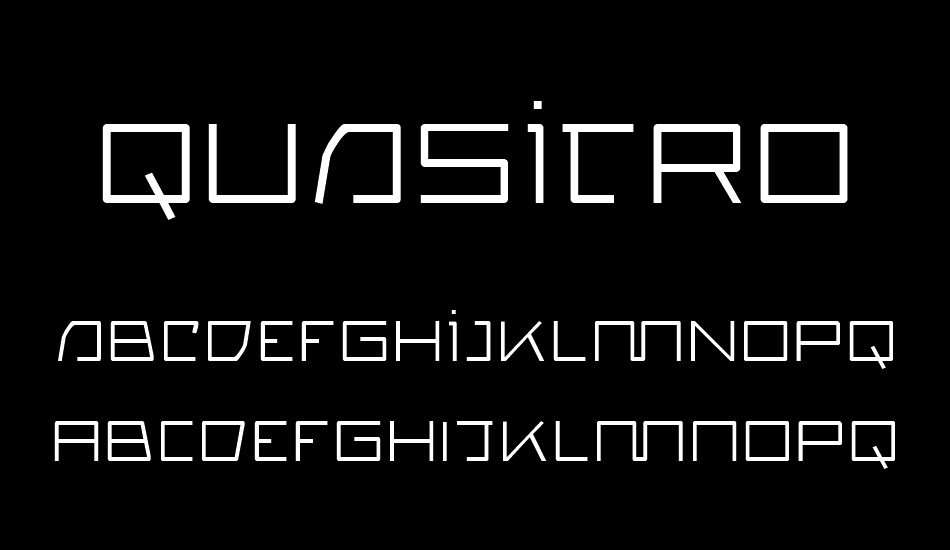 Quasitron font