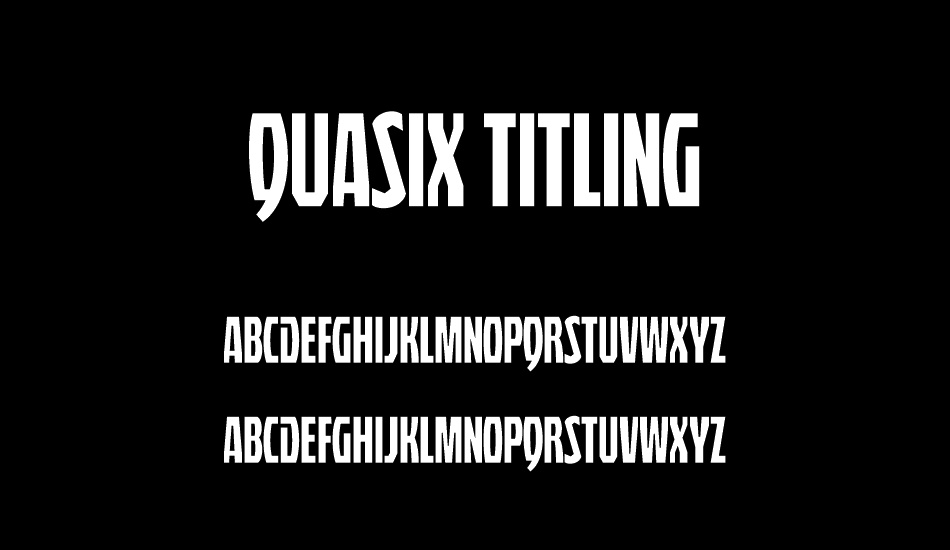 Quasix Titling font