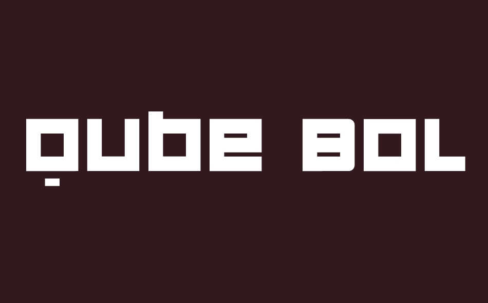 Qube font big