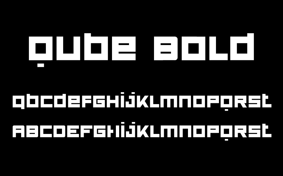 Qube font