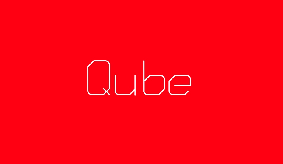 Qube font big