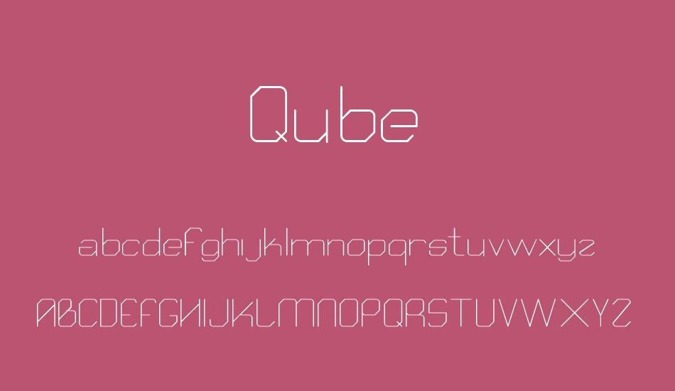 Qube font