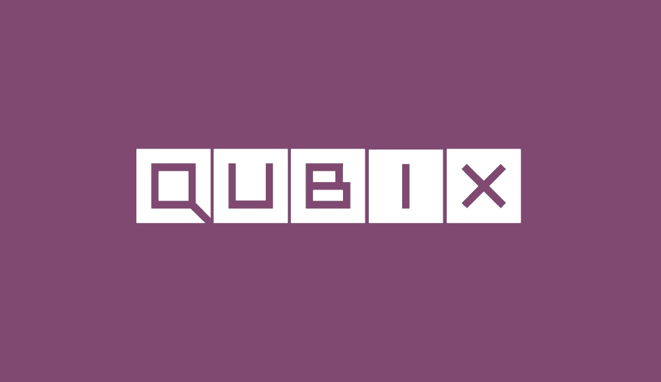 Qubix font big