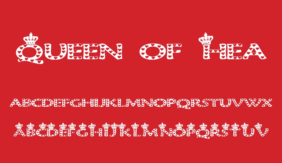 Queen of Hearts font
