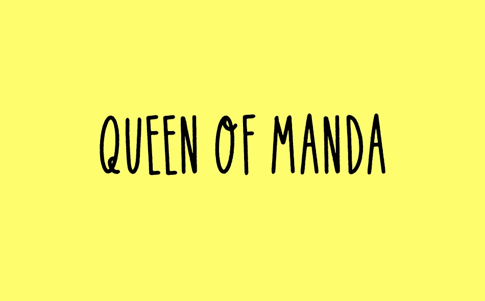Queen Of Manda font big