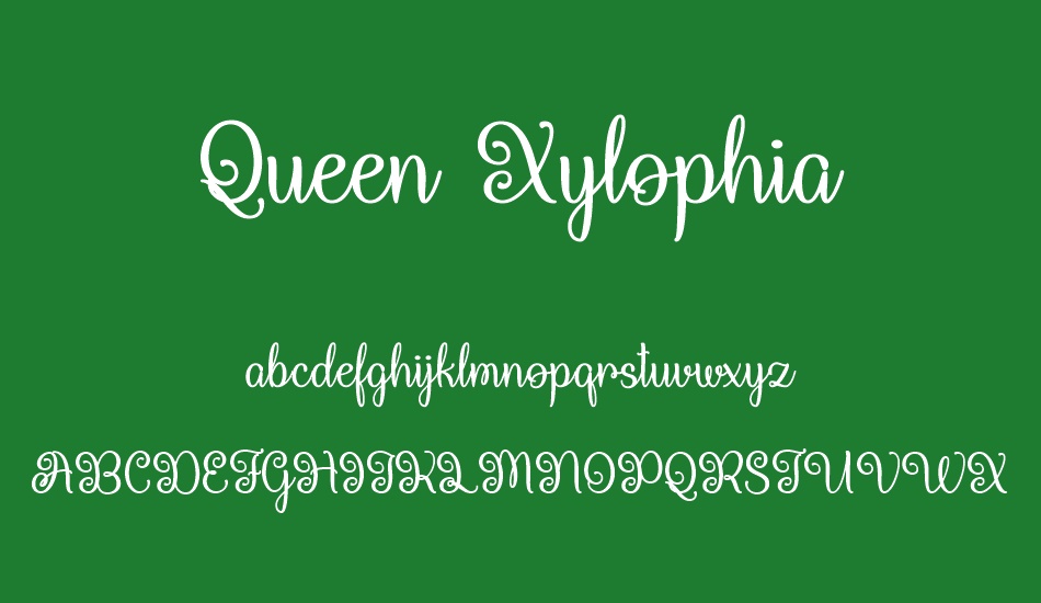 Queen Xylophia font