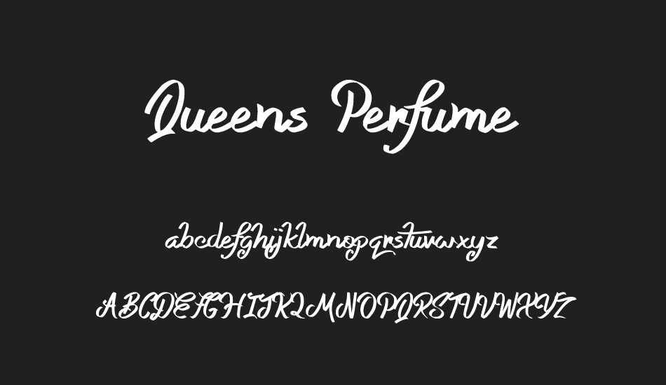 Queens Perfume font