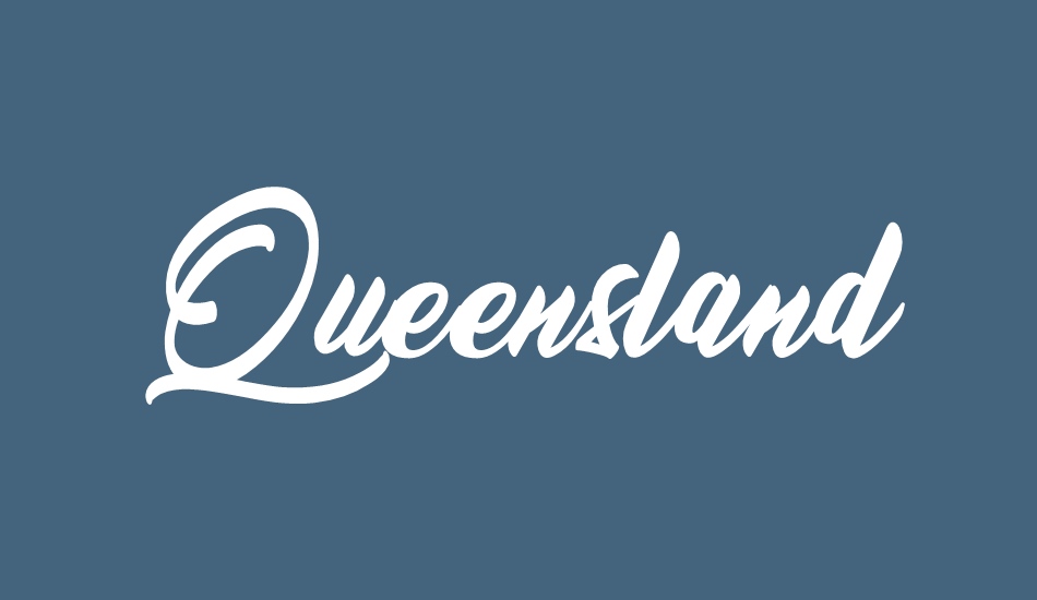 Queensland Free font big