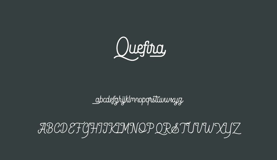 Quefira font