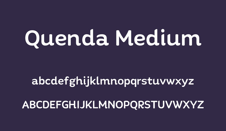 Quenda Medium font