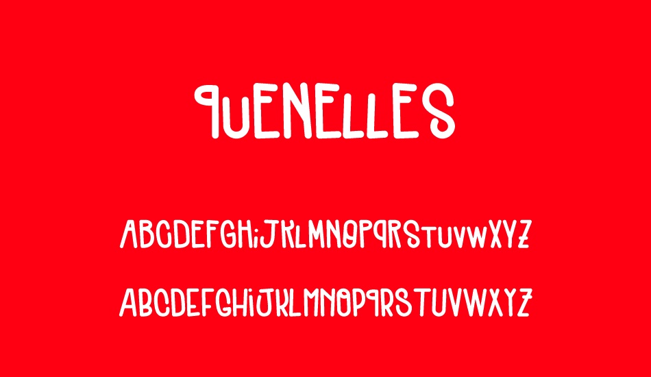 Quenelles font