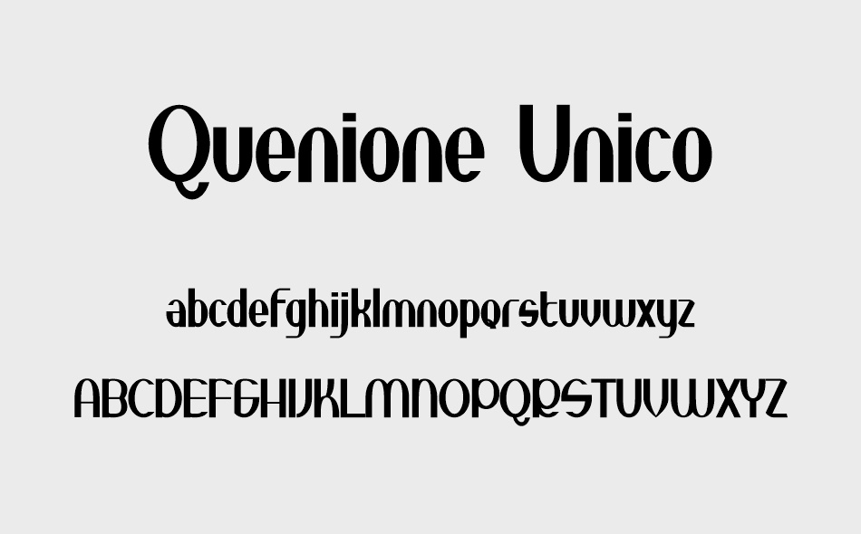 Quenione Unico font