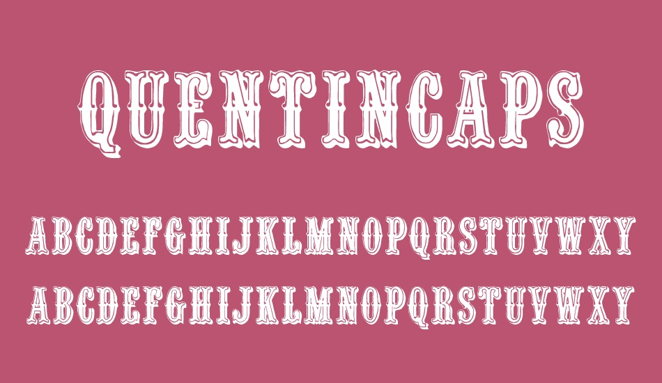 QuentinCaps font