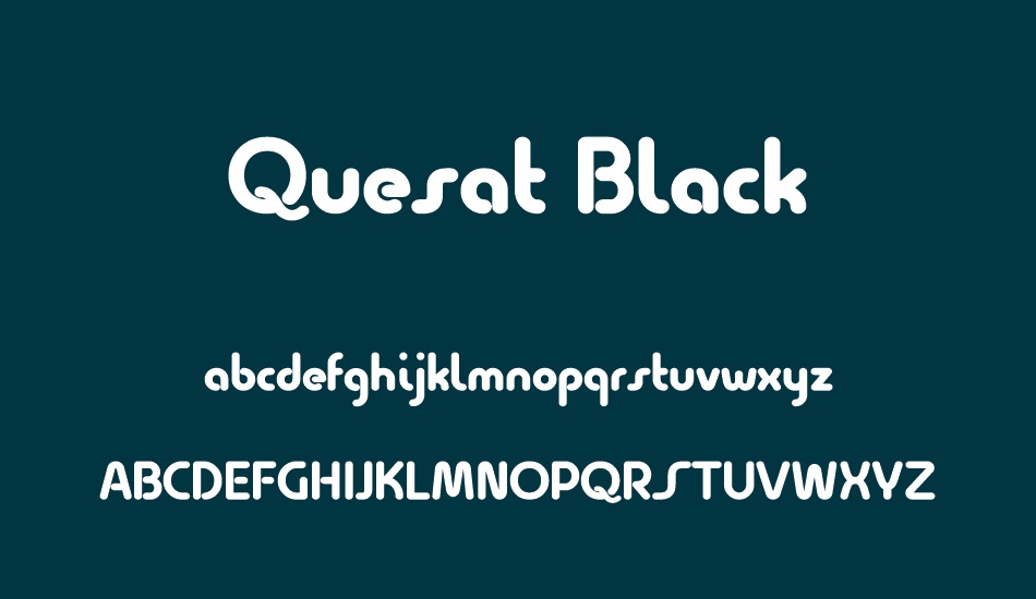 Quesat Black Demo font