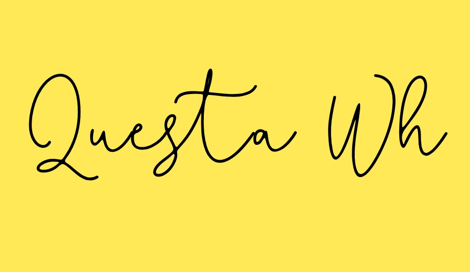 Questa Whitte font big