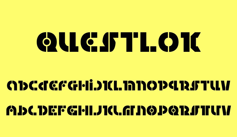 Questlok font