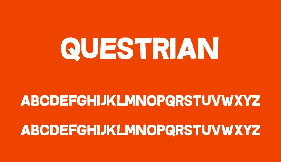 Questrian font