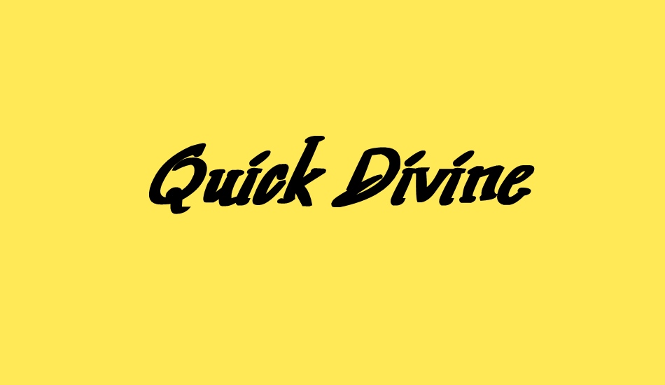 Quick Divine font big