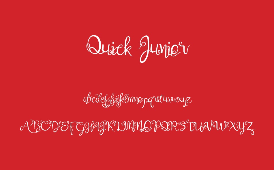 Quick Junior font